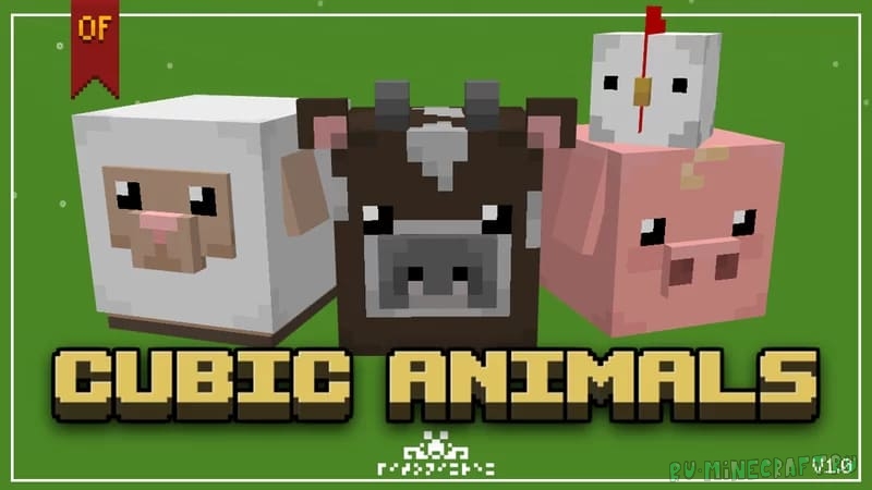 Cubic Animals - квадратные животные [1.20.4] [1.19.4] [1.18.2] [1.17.1] [1.16.5] [16x]