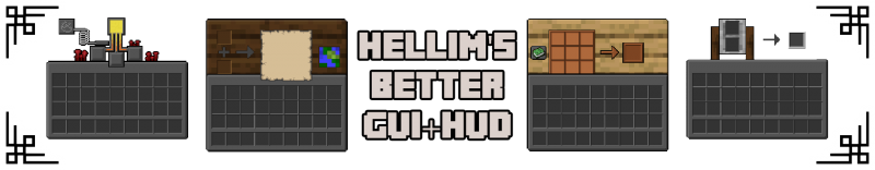 Hellim's Better GUI+HUD - темный худ и меню [1.20.4] [16x]