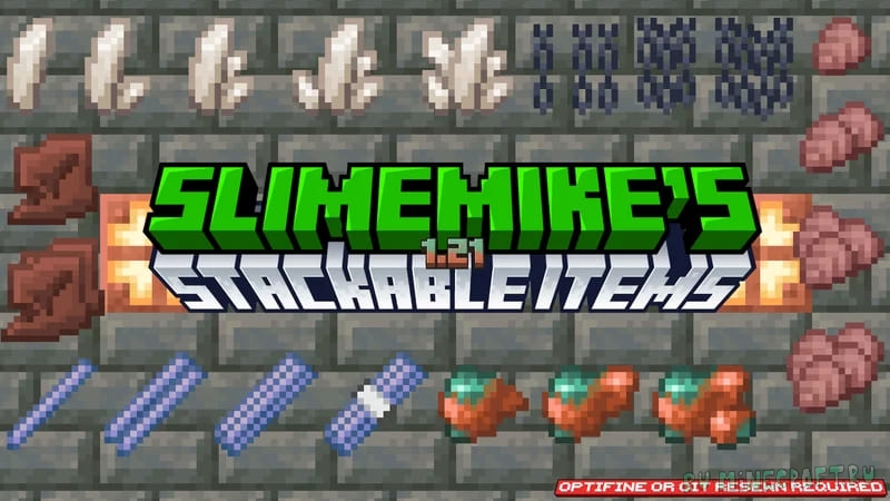 Slimemike's Stackable Items -      [1.21.1] [1.20.6] [16x]