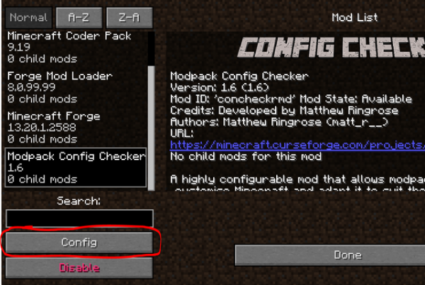 Modpack Configuration Checker -      [1.21] [1.20.6] [1.20.1] [1.19.4] [1.19.2] [1.12.2]