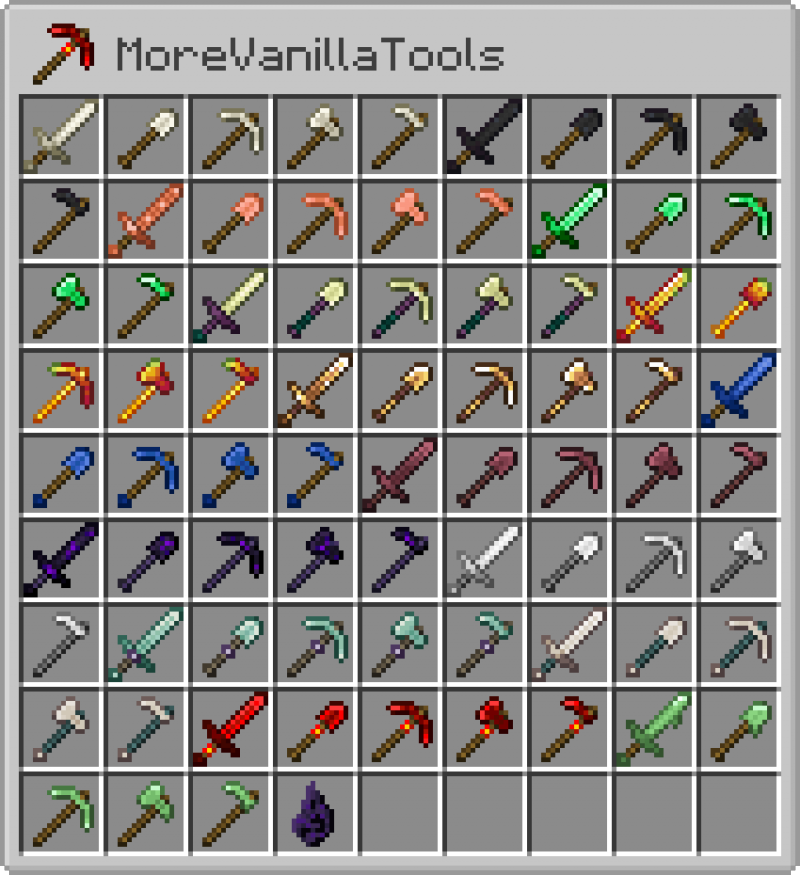 MoreVanillaTools -   [1.21.1] [1.20.1] [1.19.4] [1.18.2] [1.16.5]