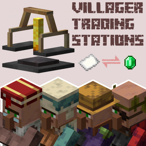 Villager Trading Station -     [1.21.5] [1.20.6] [1.19.4] [1.18.2]