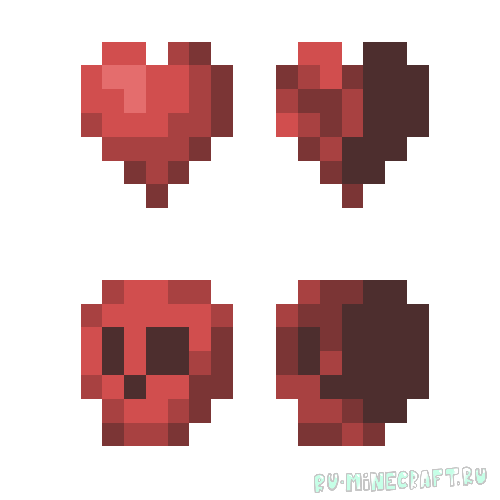 New hearts, classic colors - текстур пак New Hearts, но в классических цветах