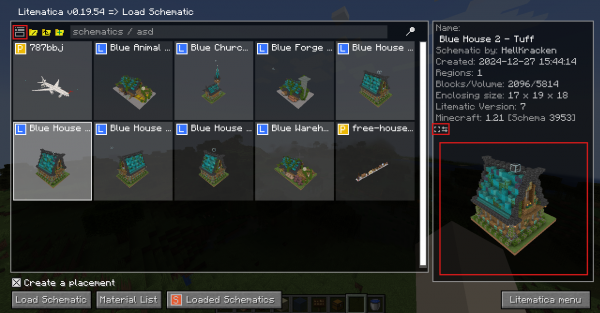SchematicPreview -   Litematica [1.21.4]