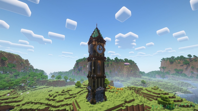 Steampunk Clocktower -     [1.21.4] [1.21.1] [1.20.1]