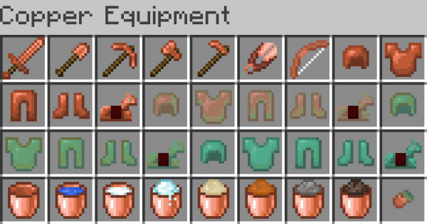 Copper Equipment -     [1.21.8] [1.20.6] [1.19.4] [1.18.2]
