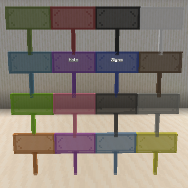 HoloSigns -   [1.21.8] [1.21.5]