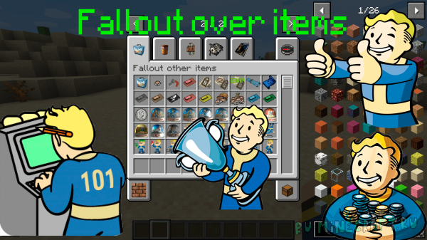 Fallout over items mod - мод на предметы из Fallout [1.16.5]