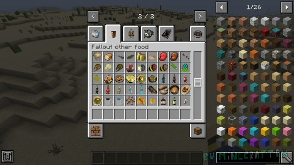 Fallout over items mod -     Fallout [1.16.5]