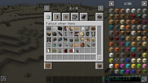 Fallout over items mod -     Fallout [1.16.5]