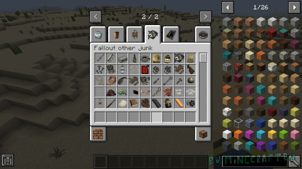 Fallout over items mod -     Fallout [1.16.5]
