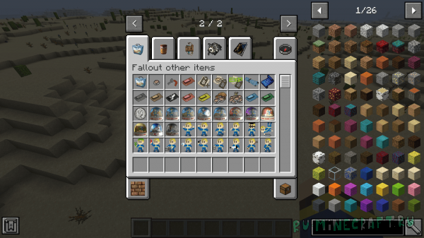 Fallout over items mod -     Fallout [1.16.5]