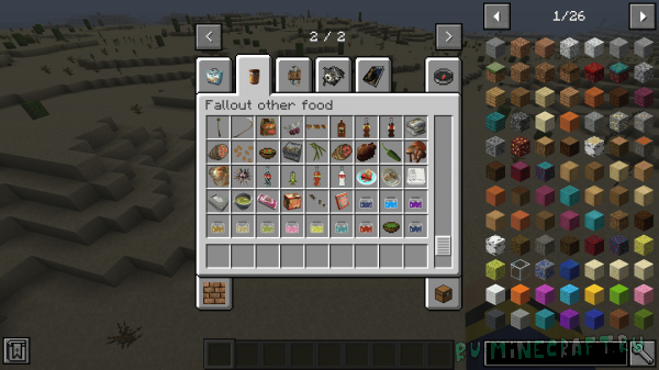 Fallout over items mod -     Fallout [1.16.5]