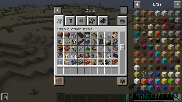 Fallout over items mod -     Fallout [1.16.5]