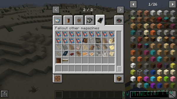 Fallout over items mod -     Fallout [1.16.5]