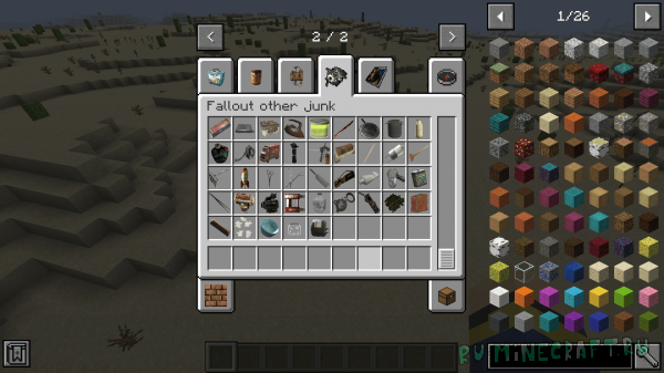 Fallout over items mod -     Fallout [1.16.5]