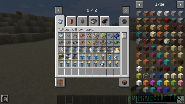 Fallout over items mod -     Fallout [1.16.5]