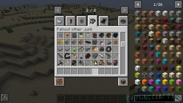 Fallout over items mod -     Fallout [1.16.5]