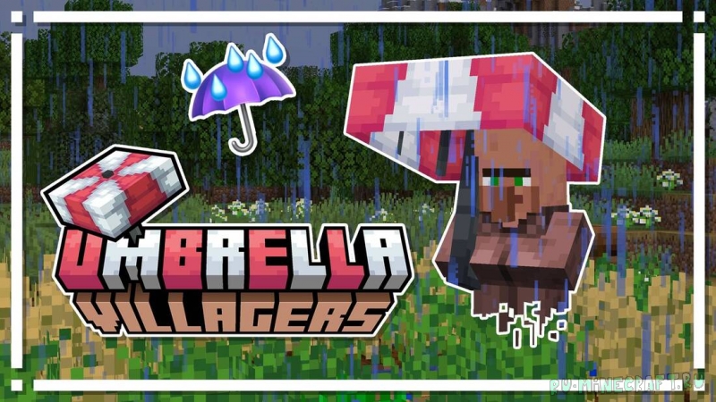 Umbrella Villagers -    [1.21.8] [1.21.1] [1.20.6] [1.20.2] [16x]