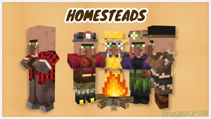 Homesteads - - [1.21.8] [1.21.5] [1.21.4] [1.21.1] [1.20.4] [1.20.1]