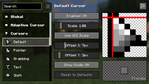 Minecraft Cursor -   [1.21.8] [1.21.5] [1.20.1]
