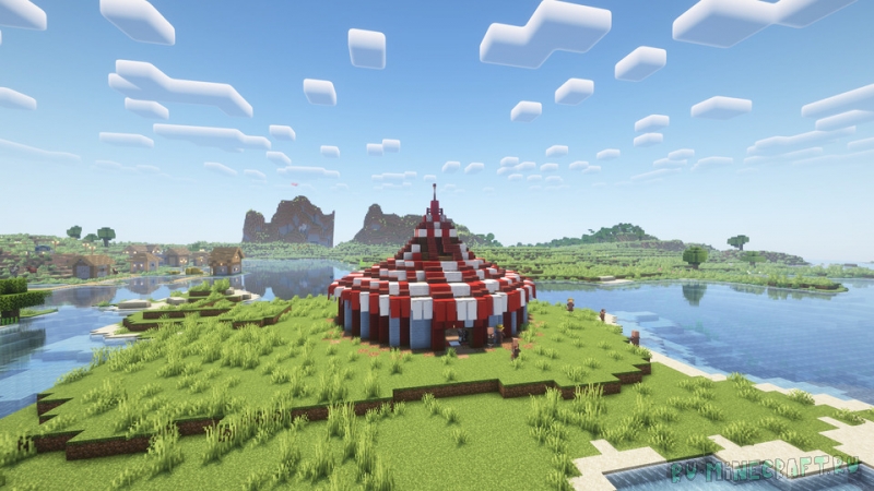 Villager Circus Tent -   [1.21.8] [1.21.4] [1.21.1] [1.20.1] [1.19.2]