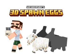 Weskerson's 3D Spawn Eggs - ����� ��� � ��� ��� ������ [1.21.8] [16x]