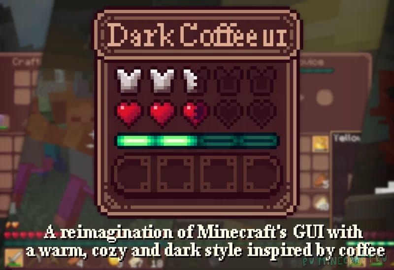 Dark Coffe GUI -      [1.21.10] [1.20.6] [1.16.5] [1.12.2] [1.8.9] [16x]
