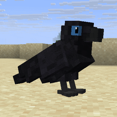 Animal Garden - Common Raven -  [1.21.10] [1.21.8] [1.21.4] [1.21.1] [1.20.1]