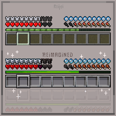 HUD Reimagined -   [1.21.10] [1.20.6] [1.19.4] [1.18.2] [1.16.5] [1.12.2] [16x]