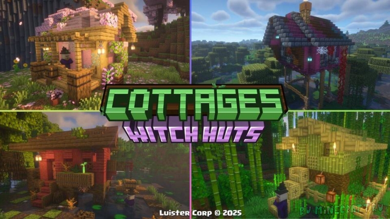 Cottages Witch Huts -   [1.21.10] [1.21.8] [1.21.5] [1.21.4] [1.21.1] [1.20.1]