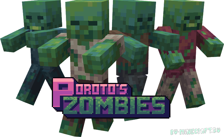 Poroto's Zombies - ����� ����� � ����� [1.21.11] [1.20.6] [1.19.4] [1.16.5] [16x]