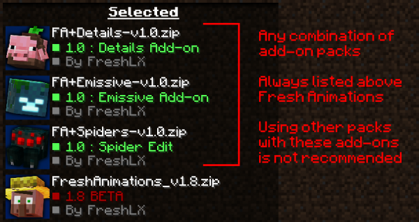 Fresh Animations: Creepers -   +  [1.21.10] [1.20.6] [1.20.1] [16x]