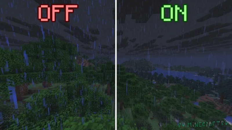 Lighter Rain - ���������� ����� [1.21.11] [1.20.6] [16x]