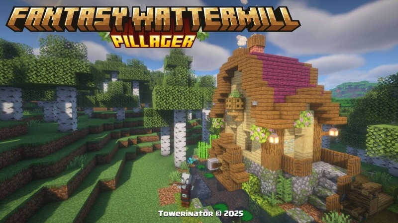 Fantasy Pillager Watermill - ������� �������� ����������� [1.21.11] [1.21.1] [1.20.1]