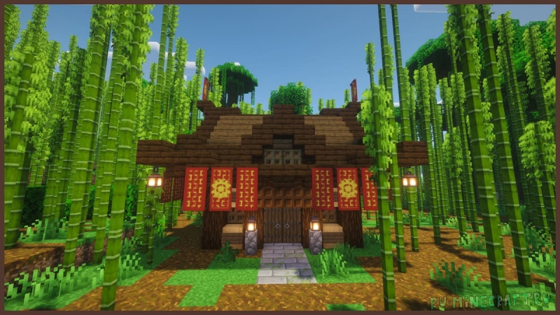 Bamboo Jungle Survival House - ����� � ���������� �������� [1.21.11] [1.21.1] [1.20.1]