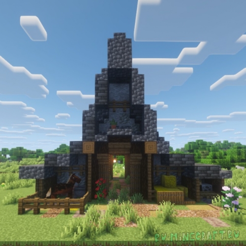 Small Horse Barn - ��������� ������� [1.21.11] [1.21.10] [1.21.1] [1.20.1]