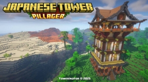 Japanese Pillager Tower - ����� ����������� � �������� ����� [1.21.11] [1.21.1] [1.20.1]