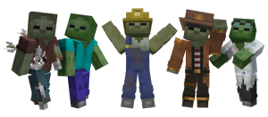 Bray's Zombie Overhaul (+ Fresh Animations) - ��������� ����� [1.21.11] [1.20.6] [1.19.4] [16x]