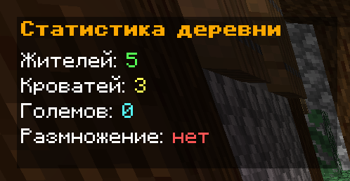 Village Stats - ������� ���������� ������� [1.20.1]