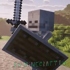 Skeleton Banging Shield - ������ �� ����� [1.21.4]