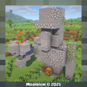 Moai Golem Statue - ������ ������ [1.21.11] [1.21.8] [1.21.4] [1.21.1] [1.20.1]