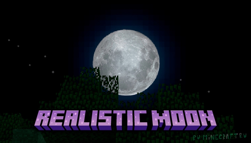 Realistic Moon - ������������ ���� [1.21.11] [1.20.6] [1.16.5] [1.12.2] [16x]