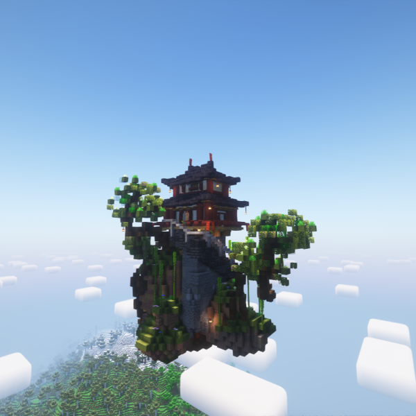 Chinese flying island tower - ������ � ������� [1.21.11] [1.20.6] [1.19.2]