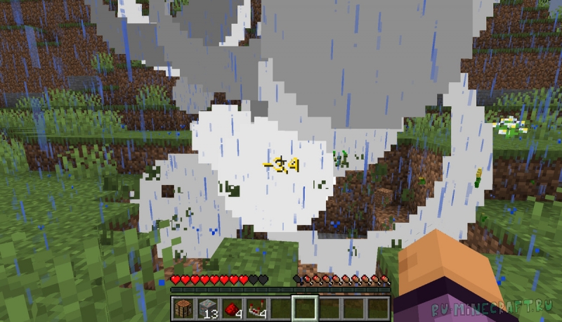 Damage Taken Indicator - ��������� � ������������ ����������� ����� [1.21.5] [1.21.1]