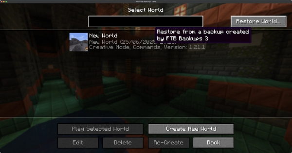 FTB Backups 3 - ��������� ����������� ���� [1.21.11]