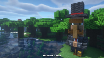 Moai Mustache Villager - ����-������ � ����� [1.21.11] [1.21.10] [1.21.4] [1.21.1] [1.20.1]