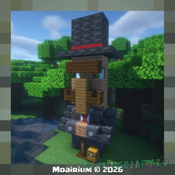 Moai Mustache Villager - ����-������ � ����� [1.21.11] [1.21.10] [1.21.4] [1.21.1] [1.20.1]