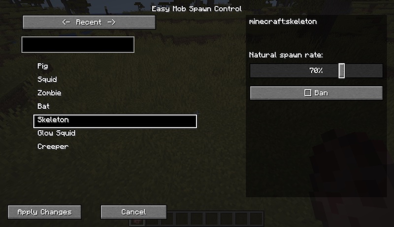 Easy Mob Spawn Control - ������� ����� ����� [1.20.1]