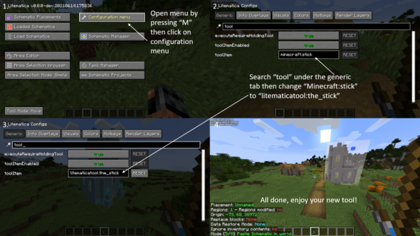 Litematica Tool - ������� ���������� ��� Litematica [1.21.1] [1.20.6] [1.19.4] [1.18.2] [1.16.5]